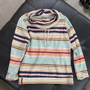 Ampersand Ave Striped Cowl Neck